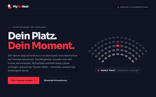 Website von MyFanSeat