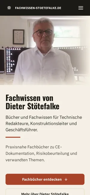 Website Fachwissen Stötefalke auf dem Handy